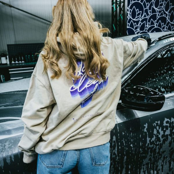 Alternative view of Hoodie Beige Nanolex "Just clean it"