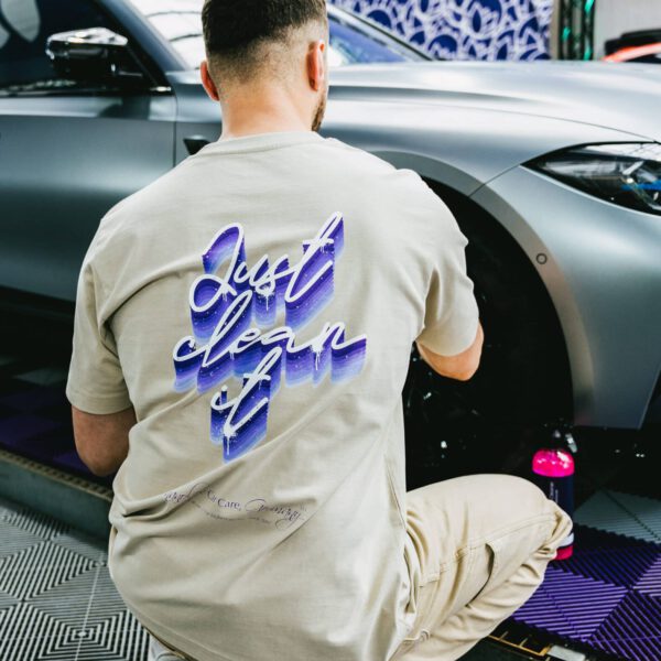 T-Shirt Beige Nanolex "Just clean it"