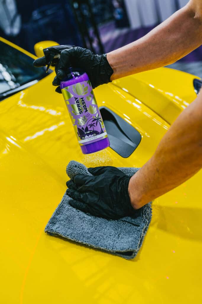 Nanolex Spray Wash Anwendung – Schnellreiniger für lackschonende Fahrzeugpflege, Hergestellt in Deutschland
