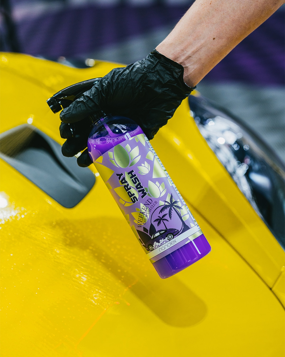 Nanolex Spray Wash Flasche für professionelle Fahrzeugreinigung und schnelle wasserlose Außenreinigung